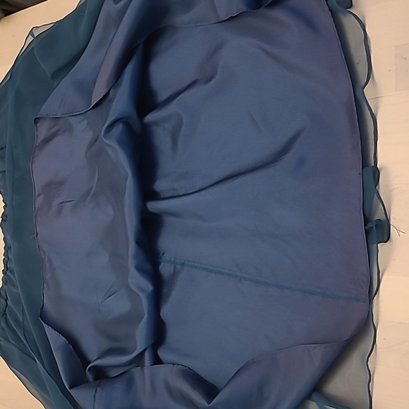 EUC VTG 1980s Nancy Neil Jade Green Sequined Skirt Set with Sheer Sleeves - Picture 13 of 17